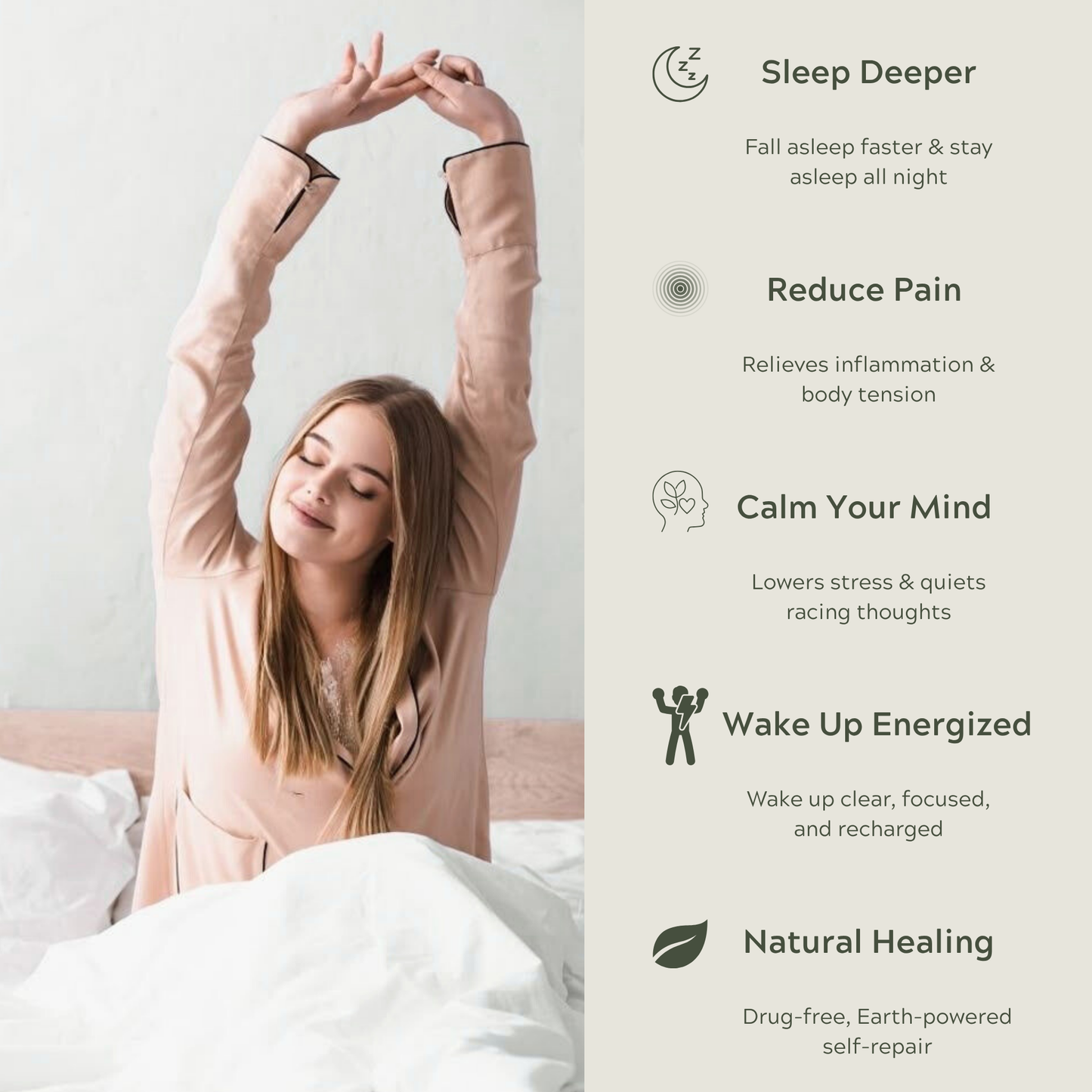 Ground & Glow™ Grounding Fitted Sheet – For Pain-Free, Deep Rest