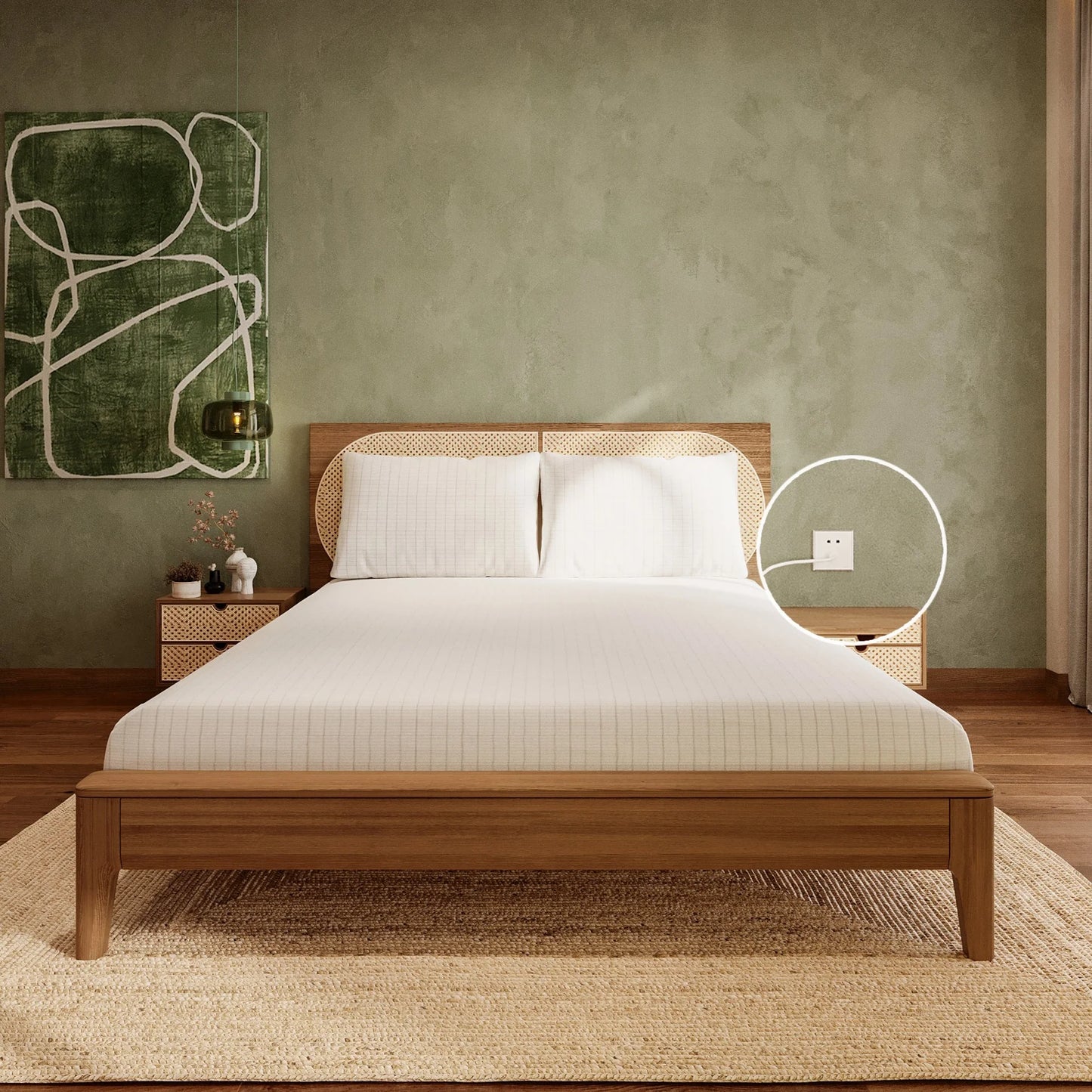 Ground & Glow™ Grounding Fitted Sheet – For Pain-Free, Deep Rest